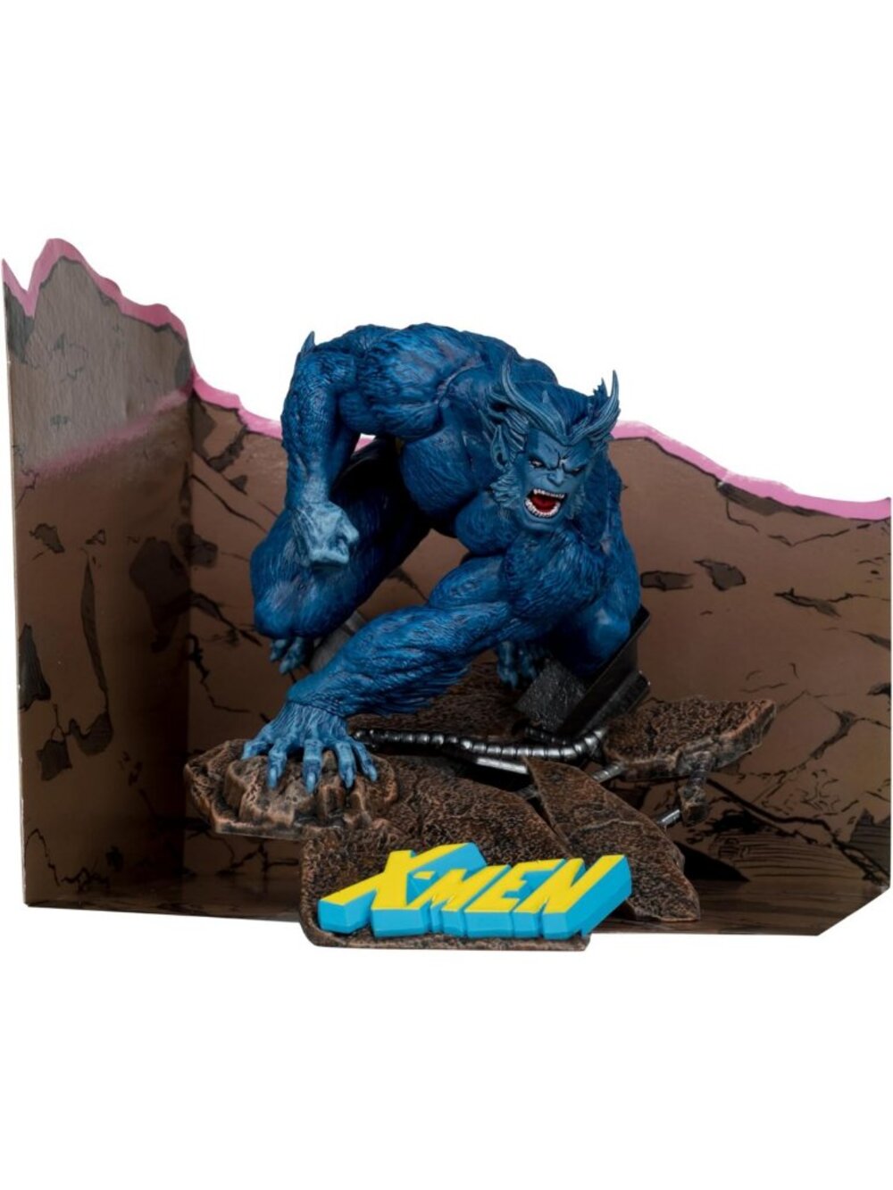 X-Men Beast 1:10 Scale Collectible Figure with Scene - Marvel Toy for Collectors